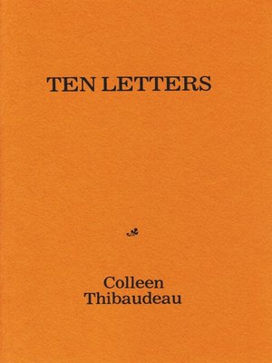 cover image of Ten Letters